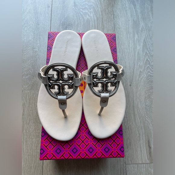 Tory Burch miller sandals size 8.5 new cream - Picture 3 of 8